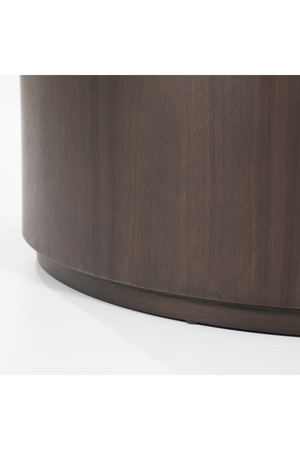 Walnut Round Nesting Coffee Tables (2) | Eleonora Max | OROA.com