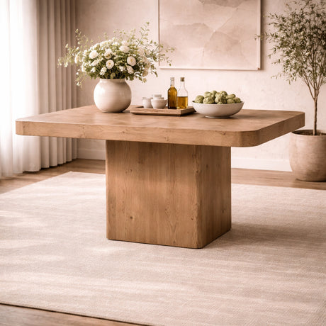   Square Oak Dining Table | Oroa.com