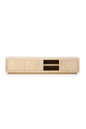 Taupe Oak 3-Door Cabinet | Eleonora Helsinki | OROA.com