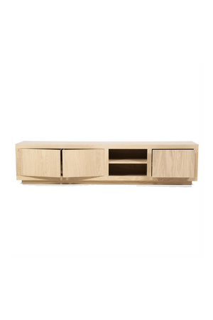 Taupe Oak 3-Door Cabinet | Eleonora Helsinki | OROA.com