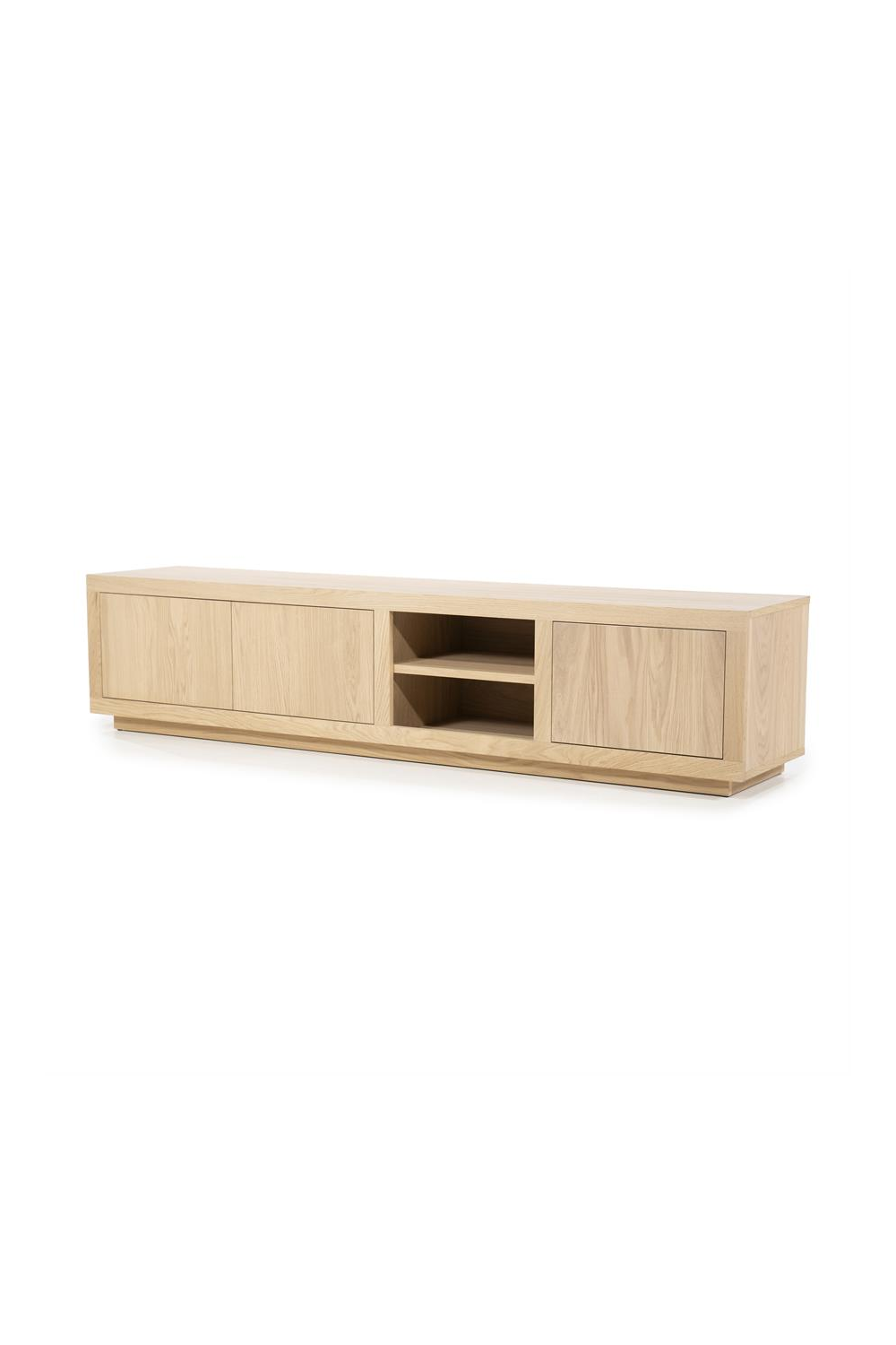Taupe Oak 3-Door Cabinet | Eleonora Helsinki | OROA.com