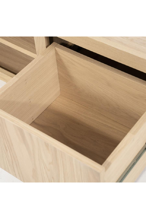 Taupe Oak 3-Door Cabinet | Eleonora Helsinki | OROA.com