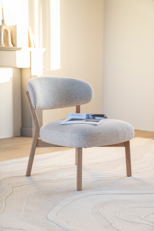 Oak Framed Accent Chair | Eleonora Mikky | OROA.com