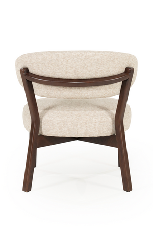 Brown Oak Accent Chair | Eleonora Mikky | OROA.com