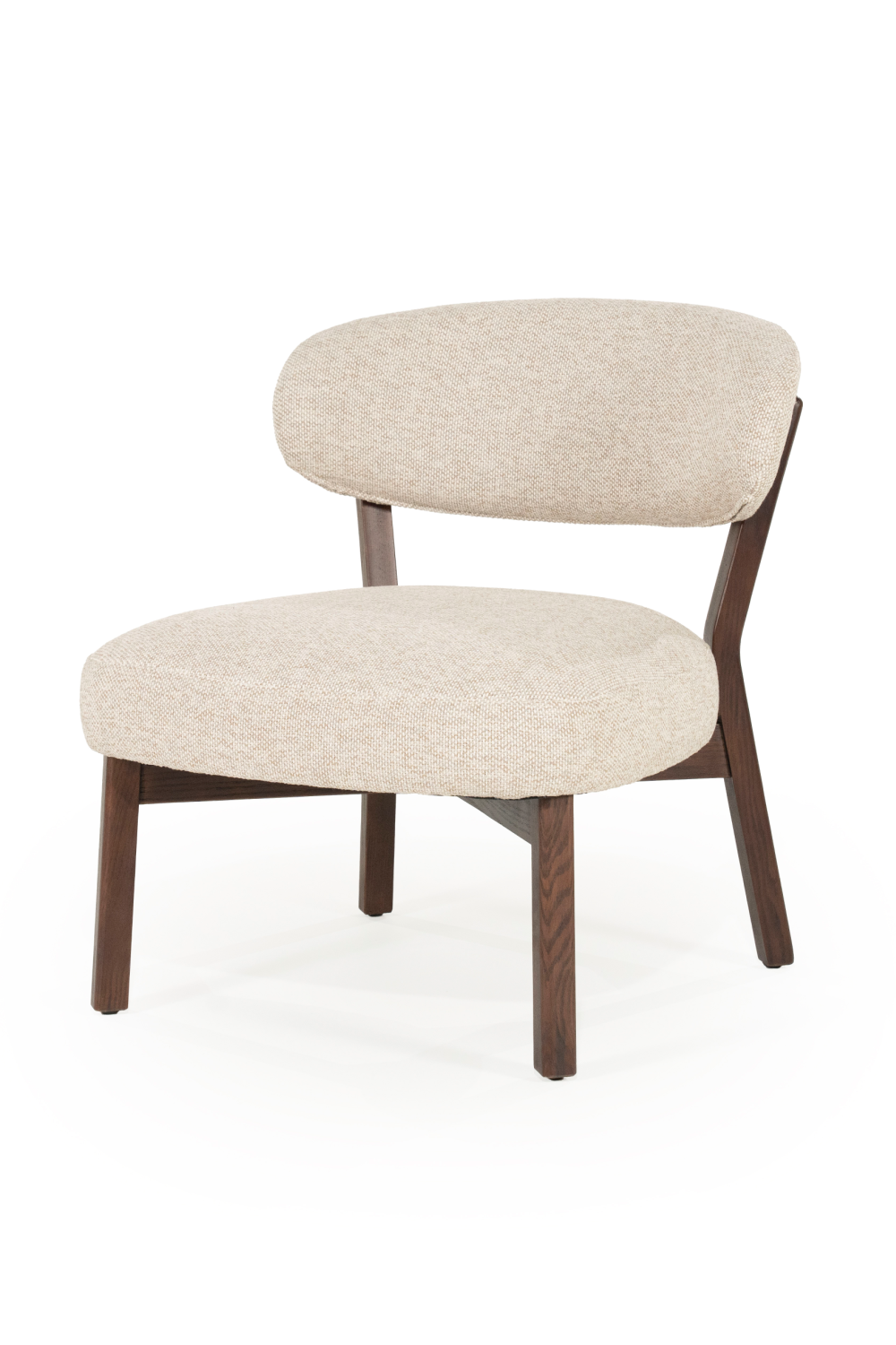 Brown Oak Accent Chair | Eleonora Mikky | OROA.com