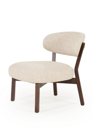 Brown Oak Accent Chair | Eleonora Mikky | OROA.com