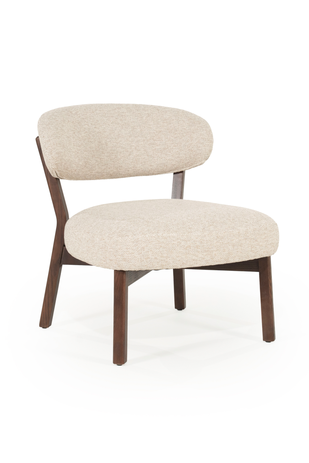 Brown Oak Accent Chair | Eleonora Mikky | OROA.com
