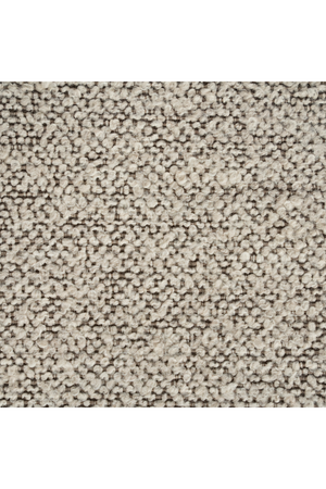 Cylindrical Taupe Fabric Ottoman | Eleonora Avah | OROA.com