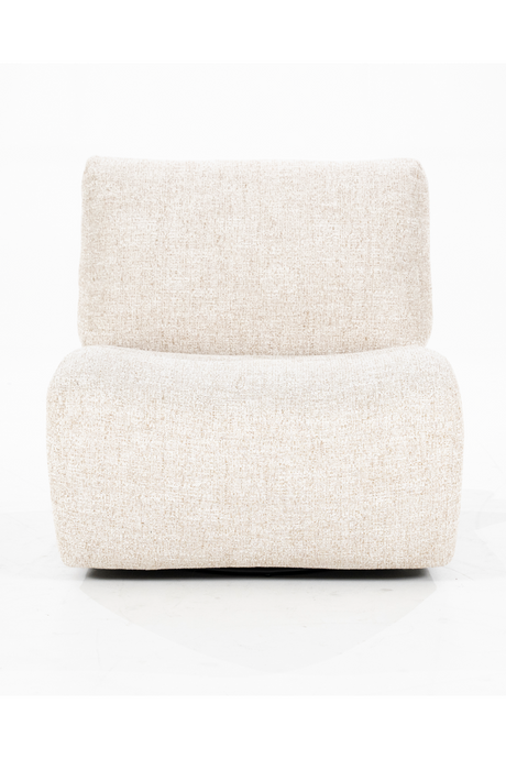 Fabric Upholstered Swivel Lounge Chair | Eleonora Lucia | OROA.com