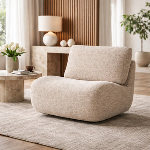  Fabric Upholstered Swivel Lounge Chair | Oroa.com