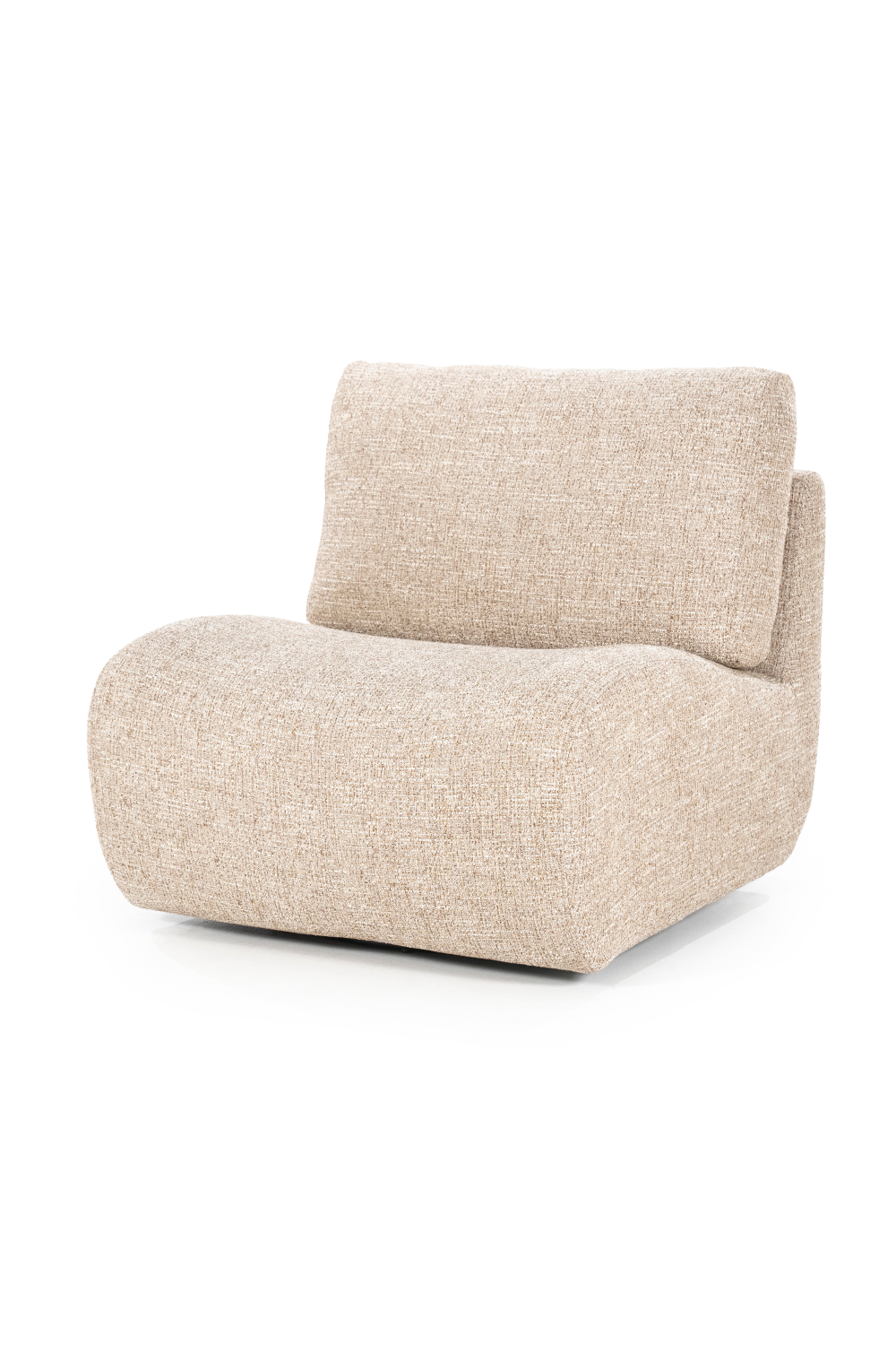 Fabric Upholstered Swivel Lounge Chair | Eleonora Lucia | OROA.com