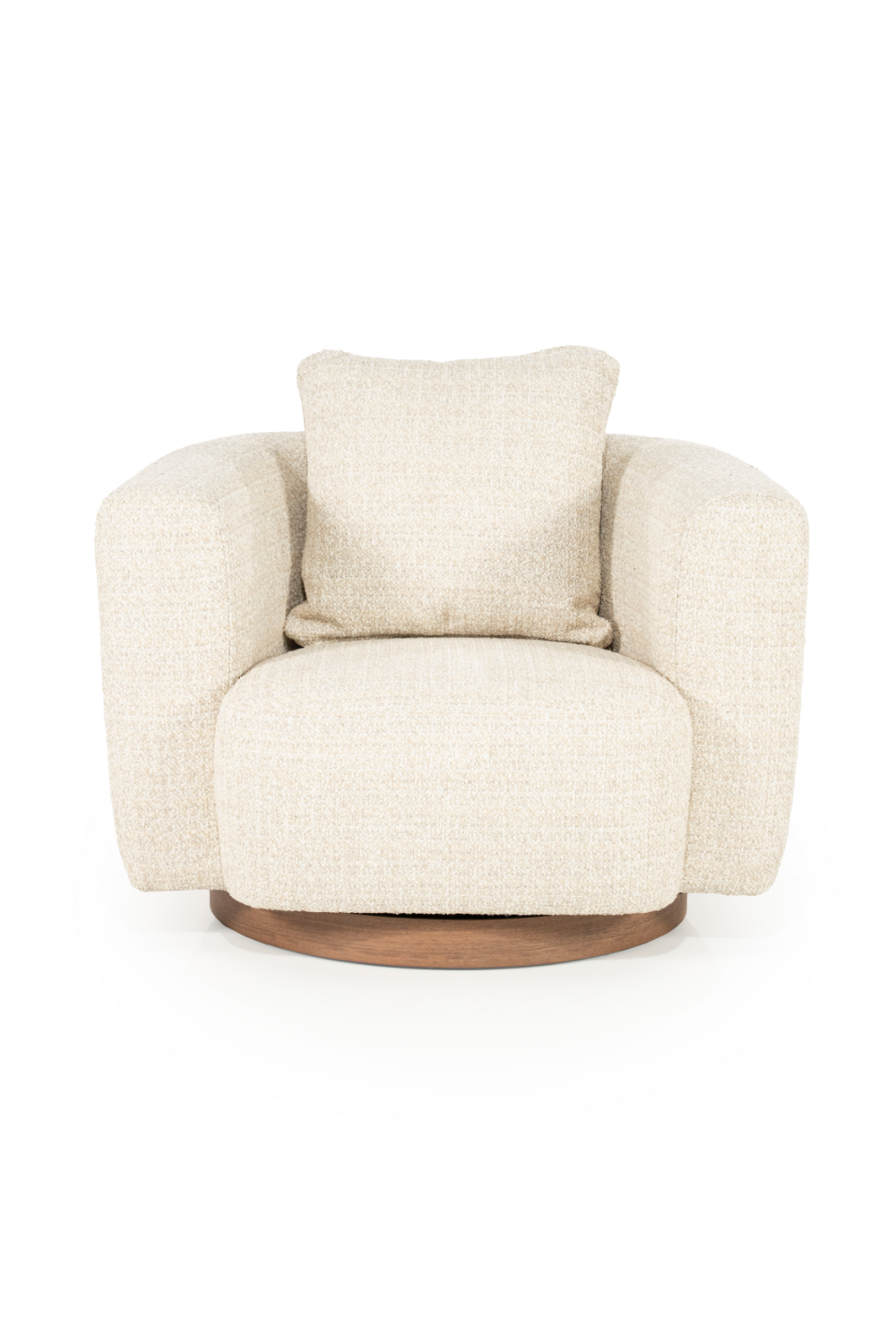 Curved Back Swivel Accent Chair | Eleonora Jordan | OROA.com