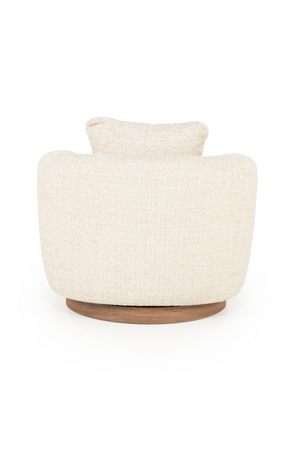 Curved Back Swivel Accent Chair | Eleonora Jordan | OROA.com