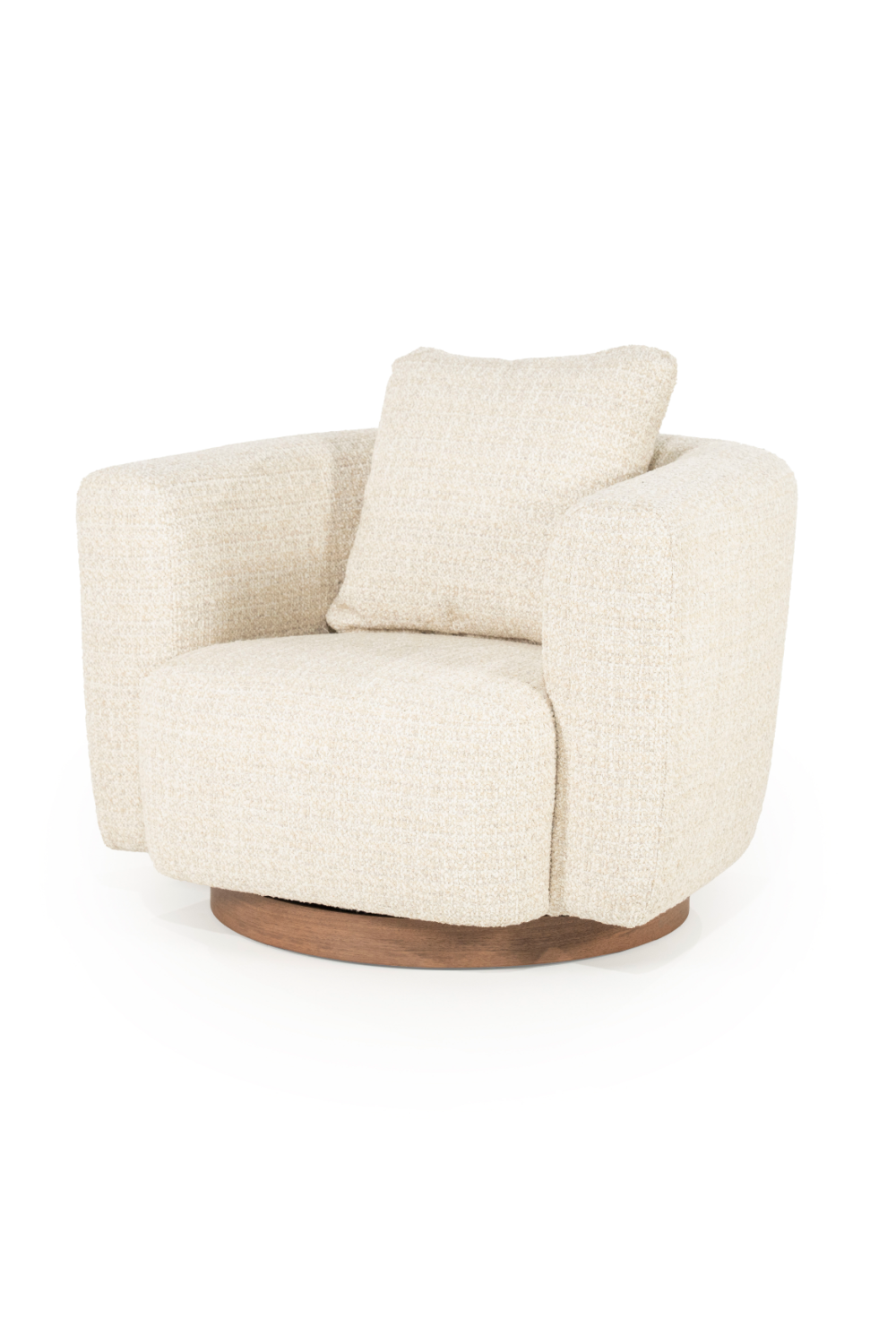Curved Back Swivel Accent Chair | Eleonora Jordan | OROA.com