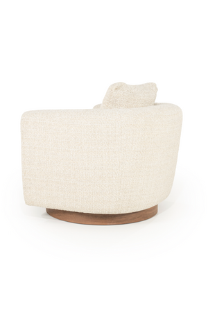 Curved Back Swivel Accent Chair | Eleonora Jordan | OROA.com