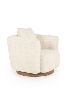 Curved Back Swivel Accent Chair | Eleonora Jordan | OROA.com