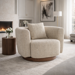   Modern furniture - Curved Back Swivel Accent Chair - www.oroa.com | Oroa.com