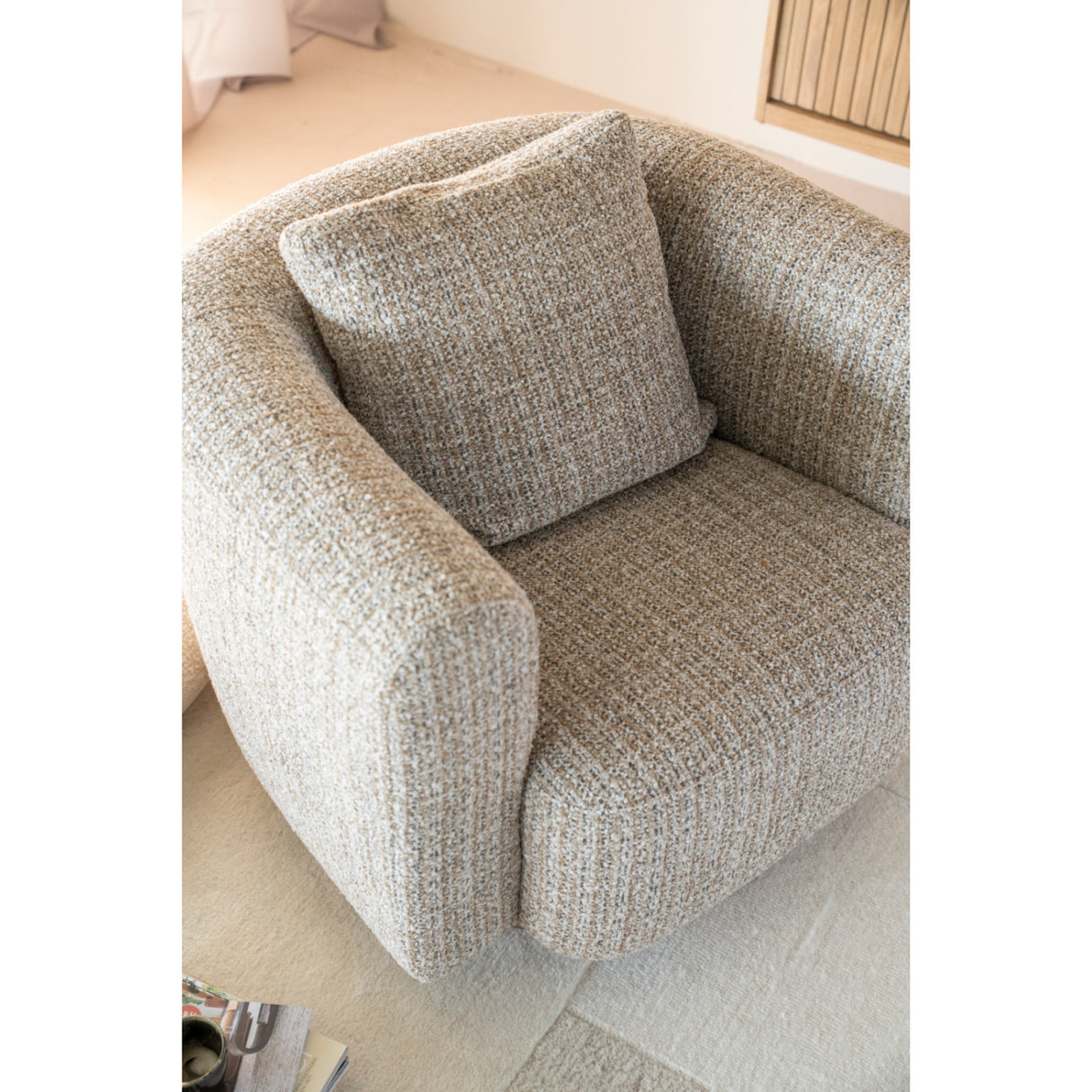  Modern furniture - Curved Back Swivel Accent Chair - www.oroa.com | Oroa.com
