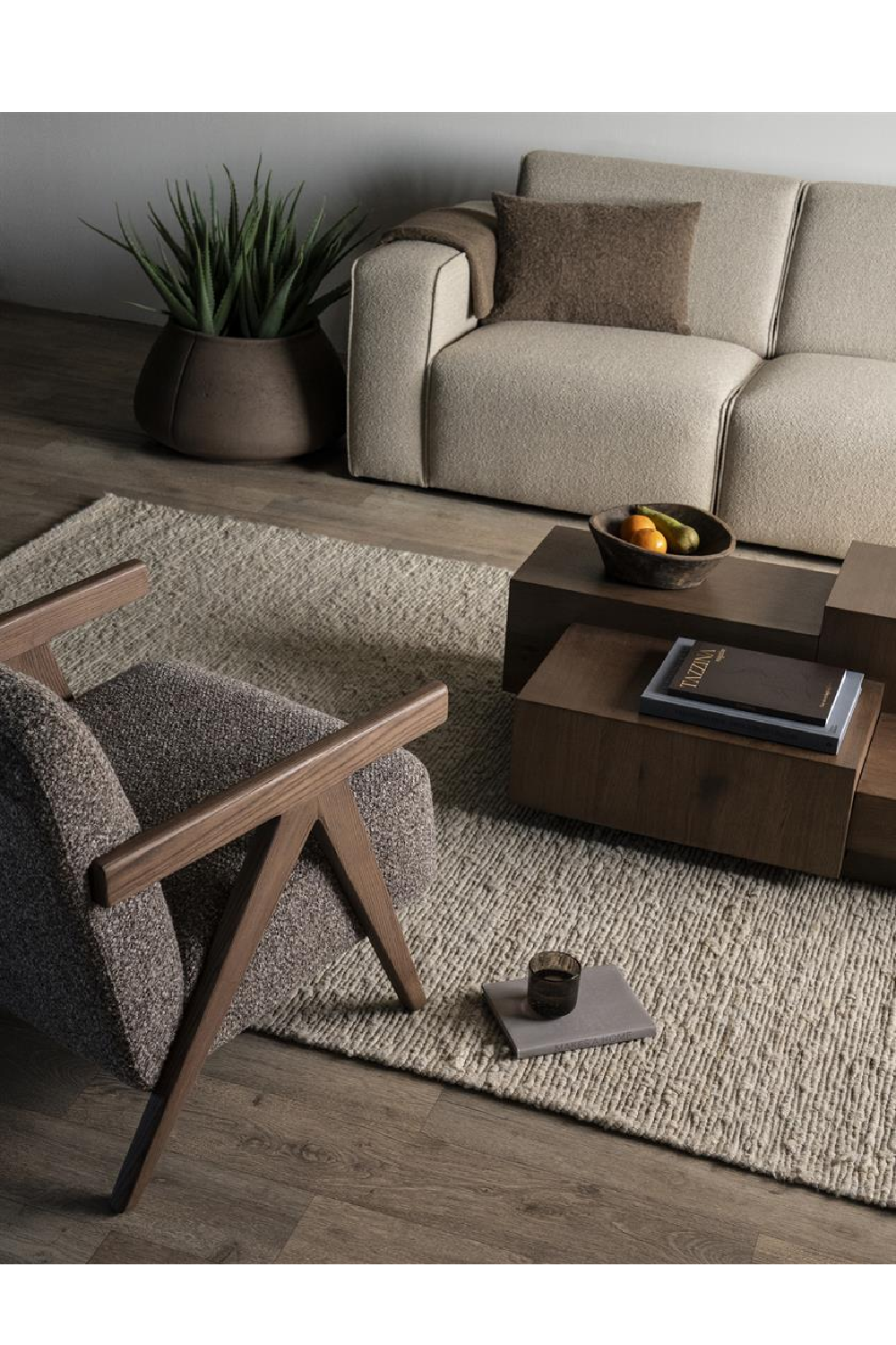 Ash Framed Lounge Armchair | Eleonora Francis | Oroa.com