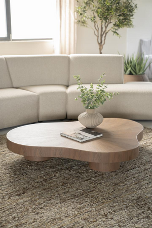 Organic-Shaped Walnut Coffee Table | Eleonora Bobbie | Oroa.com