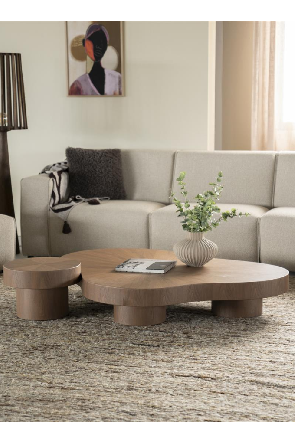 Organic-Shaped Walnut Coffee Table | Eleonora Bobbie | Oroa.com