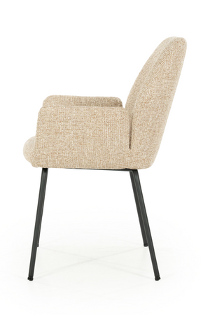 Fabric Upholstered Dining Armchair | Eleonora Indy | OROA.com