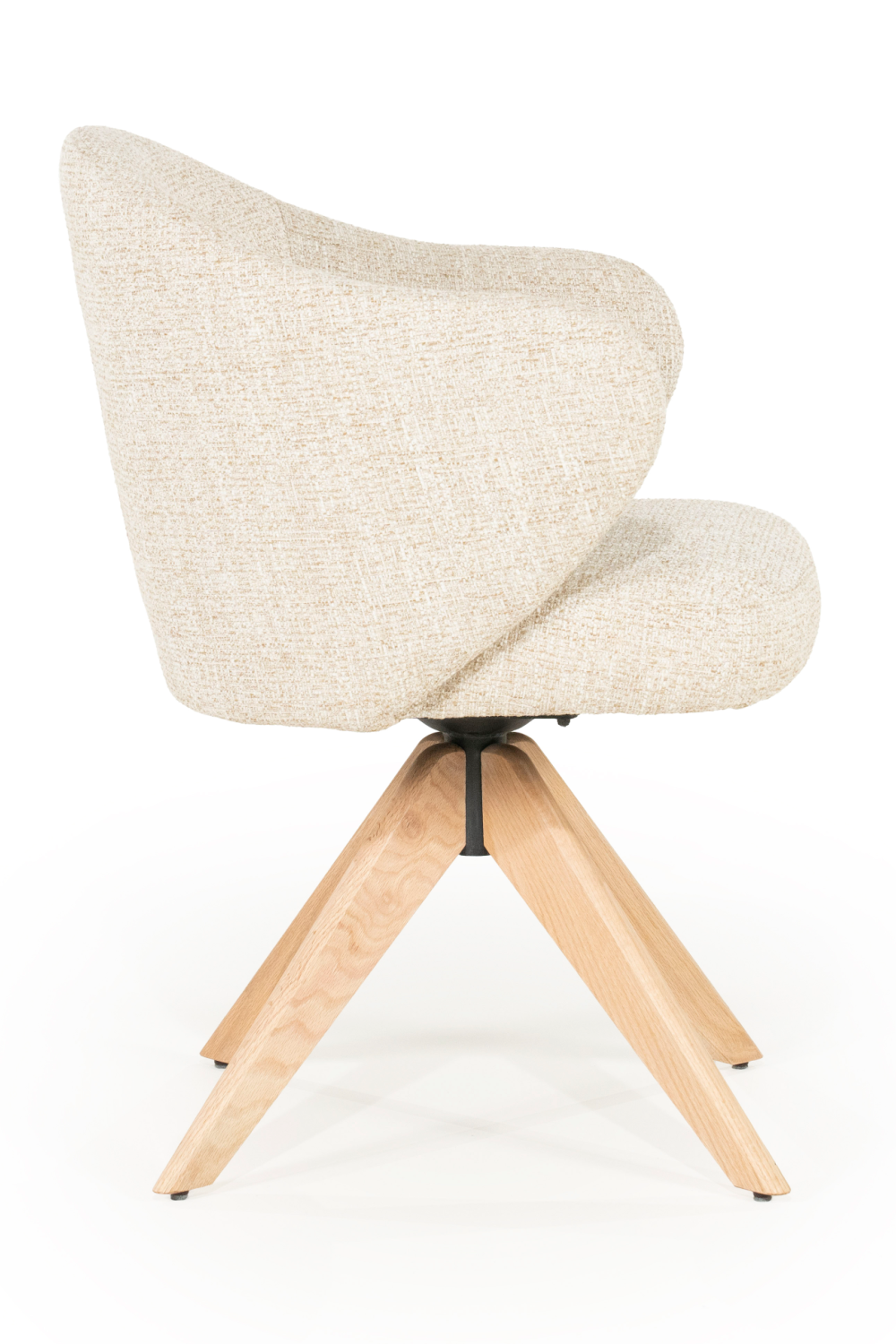Oak Base Swivel Armchair | Eleonora Connor | OROA.com