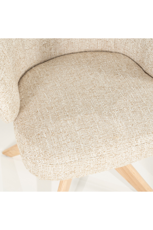Oak Base Swivel Armchair | Eleonora Connor | OROA.com