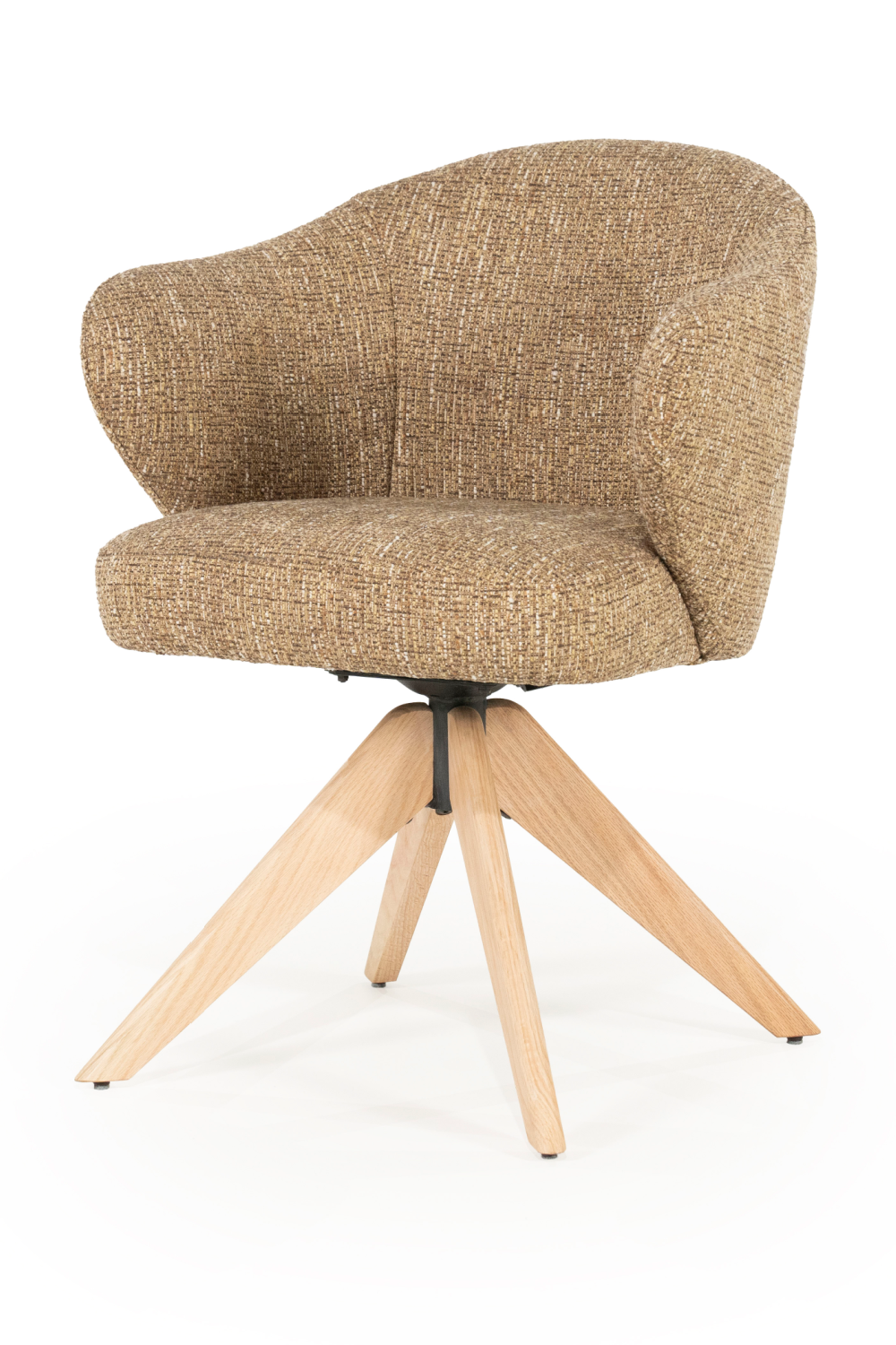 Oak Base Swivel Armchair | Eleonora Connor | OROA.com