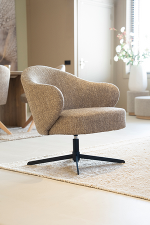 Fabric Swivel Armchair | Eleonora Connor | OROA.com