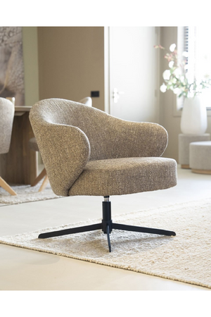 Fabric Swivel Armchair | Eleonora Connor | OROA.com