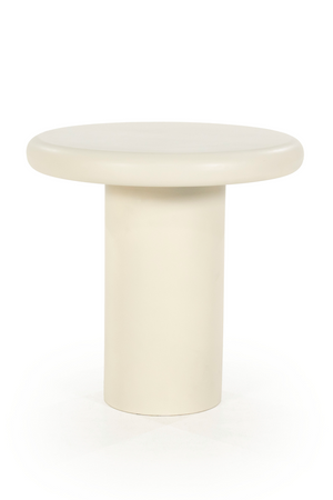 White Round Pedestal Side Table | Eleonora Jade | OROA.com