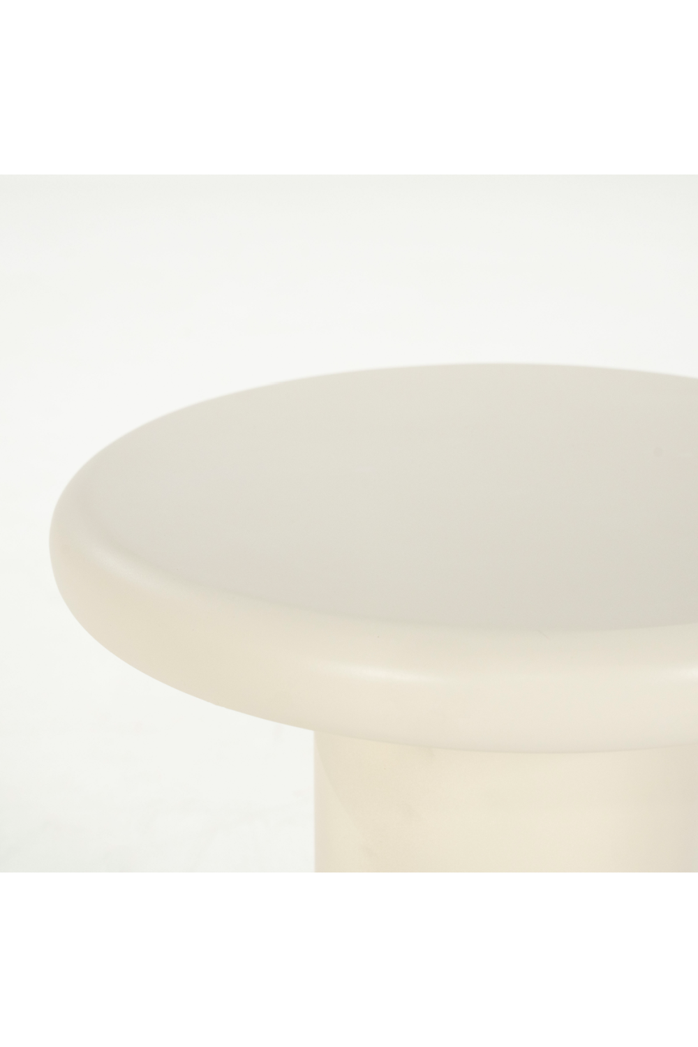 White Round Pedestal Side Table | Eleonora Jade | OROA.com