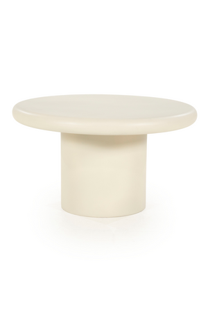 White Round Pedestal Side Table | Eleonora Jade | OROA.com