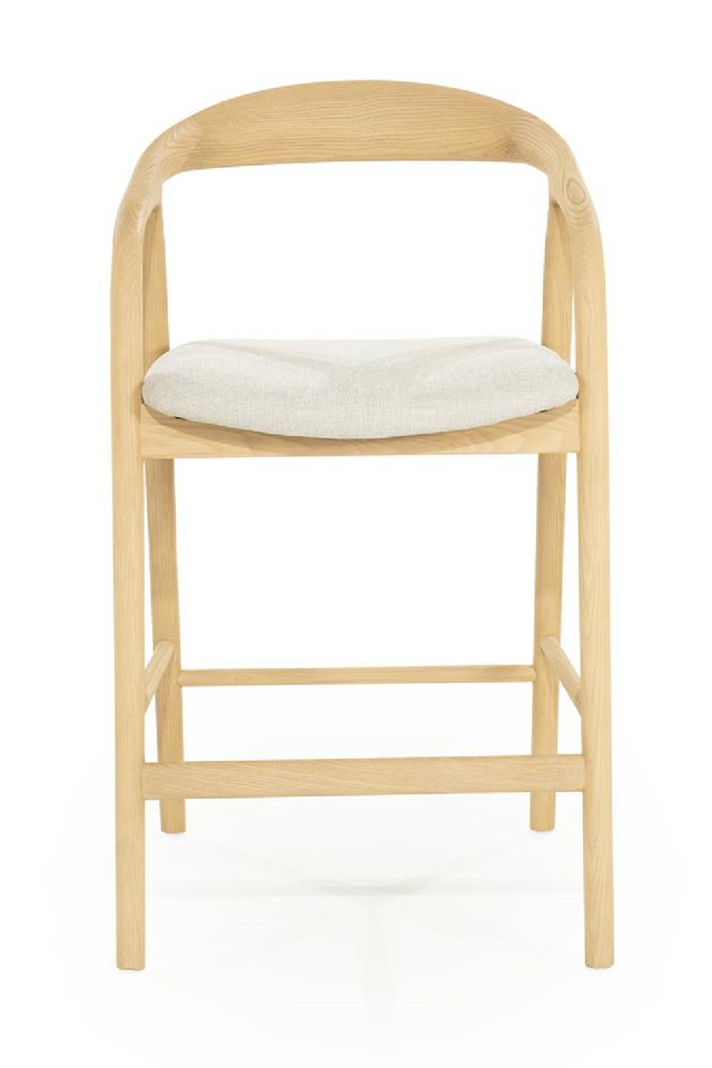 Lacquered Ash Wood Bar Chair | Eleonora Rayven | Oroa.com