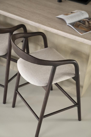 Lacquered Ash Wood Bar Chair | Eleonora Rayven | Oroa.com
