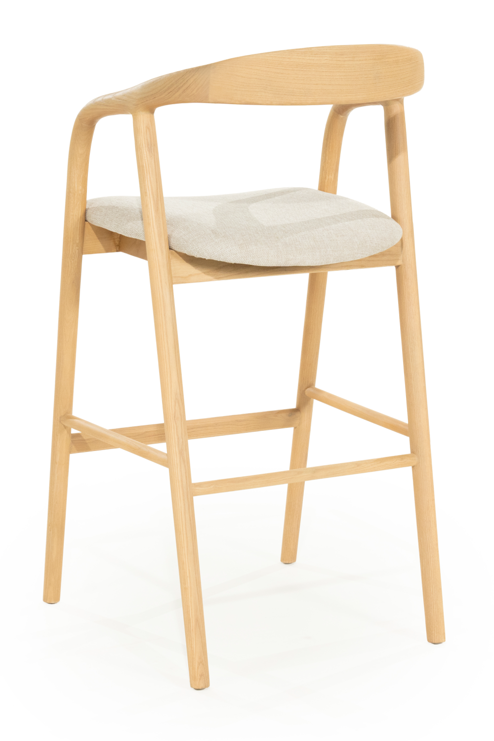 Lacquered Ash Wood Barstool | Eleonora Rayven | OROA.com