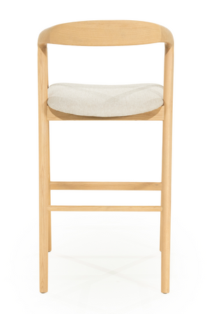 Lacquered Ash Wood Barstool | Eleonora Rayven | OROA.com