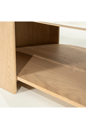 Oval White Marble Coffee Table | Eleonora Don | OROA.com