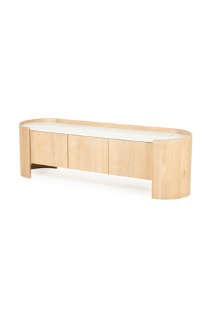 Marble Top Oak TV Cabinet | Eleonora Don | Oroa.com