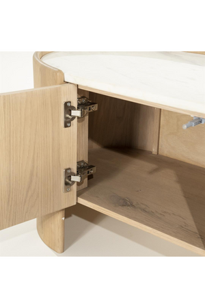 Marble Top Oak TV Cabinet | Eleonora Don | Oroa.com