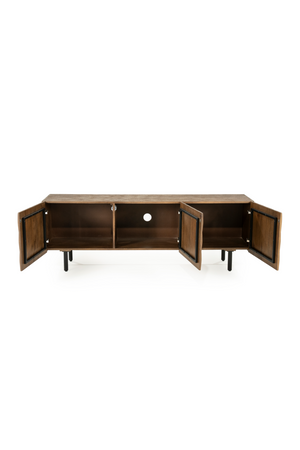 Carved Mango Wood TV Cabinet | Eleonora Felix | OROA.com