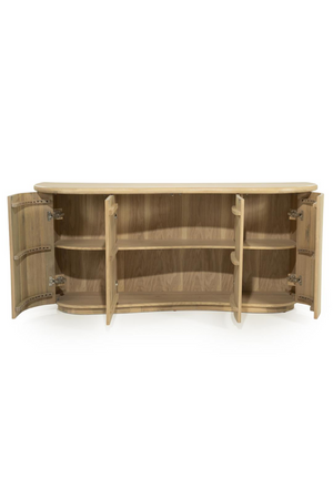 Lacquered Oak 4-Door Sideboard | Eleonora Josh | Oroa.com