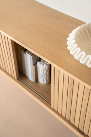 Fluted Oak TV Cabinet S | Eleonora Milo | OROA.com