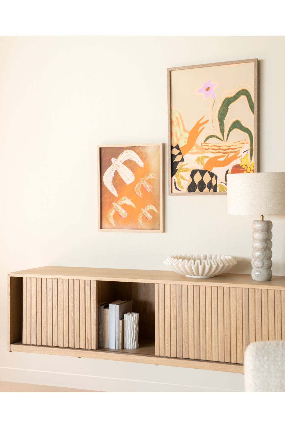 Fluted Oak TV Cabinet S | Eleonora Milo | OROA.com