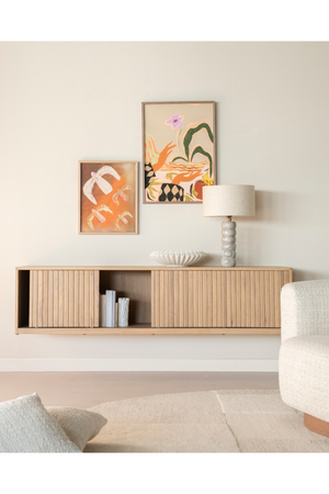 Fluted Oak TV Cabinet S | Eleonora Milo | OROA.com