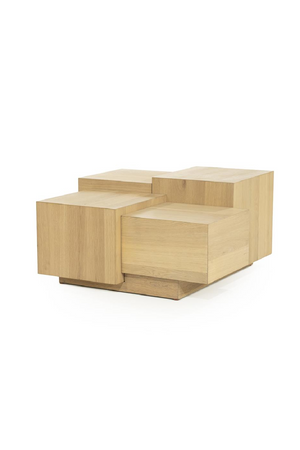 Multilayered Square Oak Coffee Table | Eleonora Quinten | Oroa.com