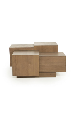Multilayered Square Oak Coffee Table | Eleonora Quinten | Oroa.com