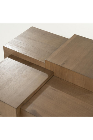 Multilayered Square Oak Coffee Table | Eleonora Quinten | Oroa.com