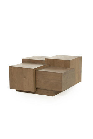 Multilayered Square Oak Coffee Table | Eleonora Quinten | Oroa.com